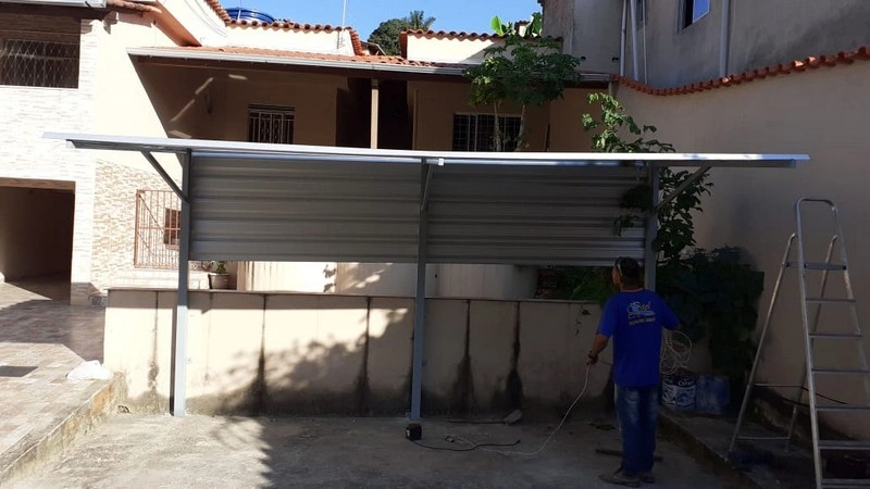 Cobertura de toldo para garagem